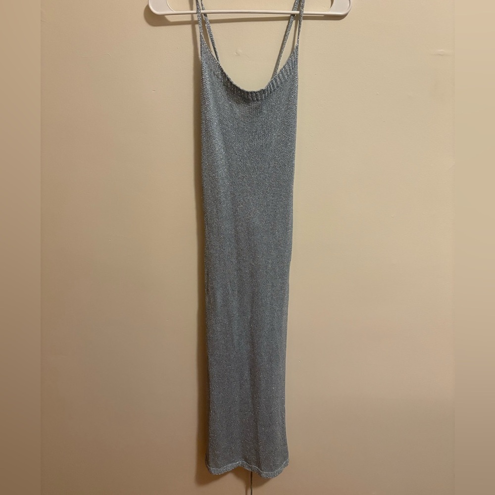 Sparkly Silver Summer Dress
